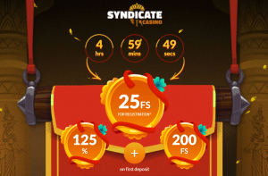 Syndicate Casino Free Spins Code